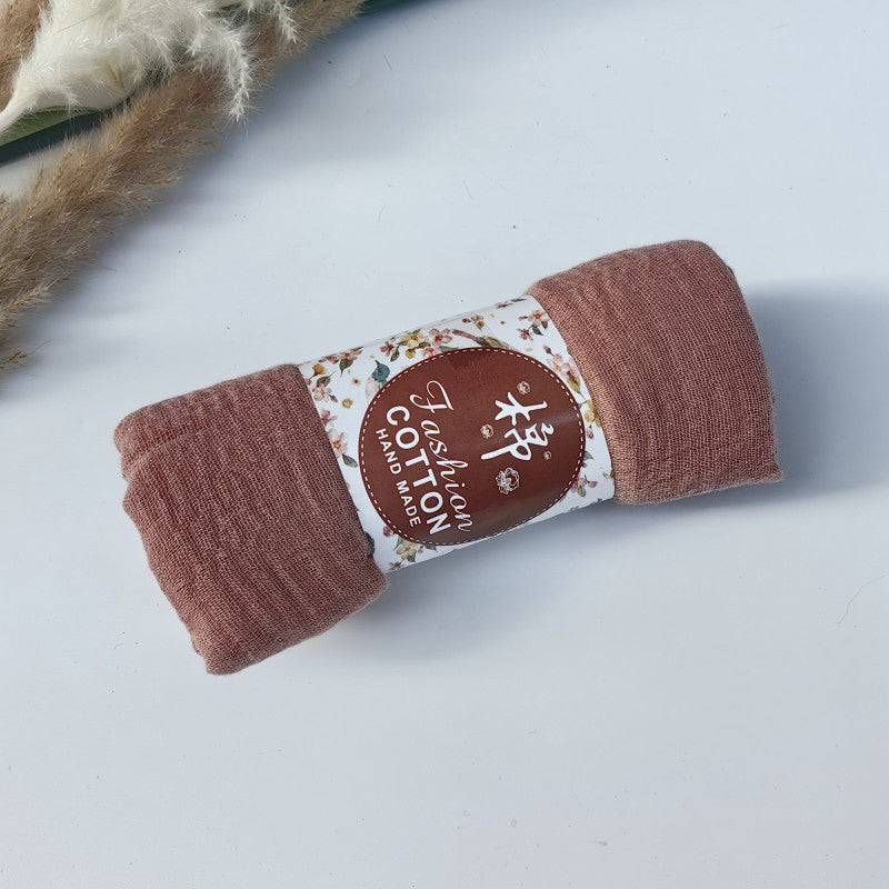 WJ01 Cotton scarf solid color scarf wrinkled bubble scarf shawl headscarf
