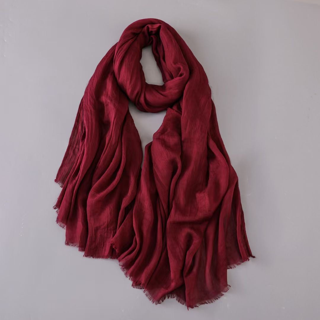 SS001 80s polyester-cotton printed hijab