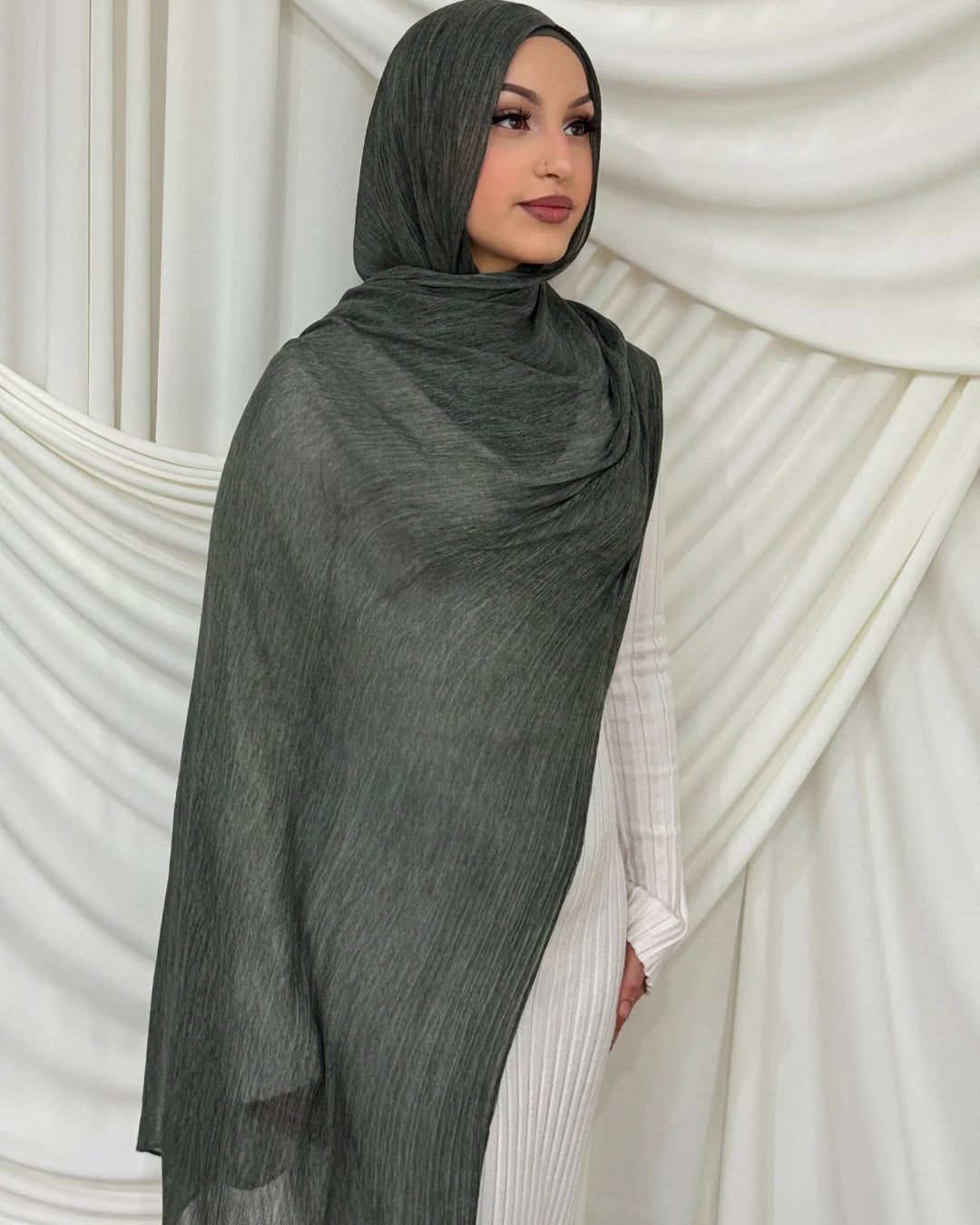 MYZ002 Textured rayon hijab