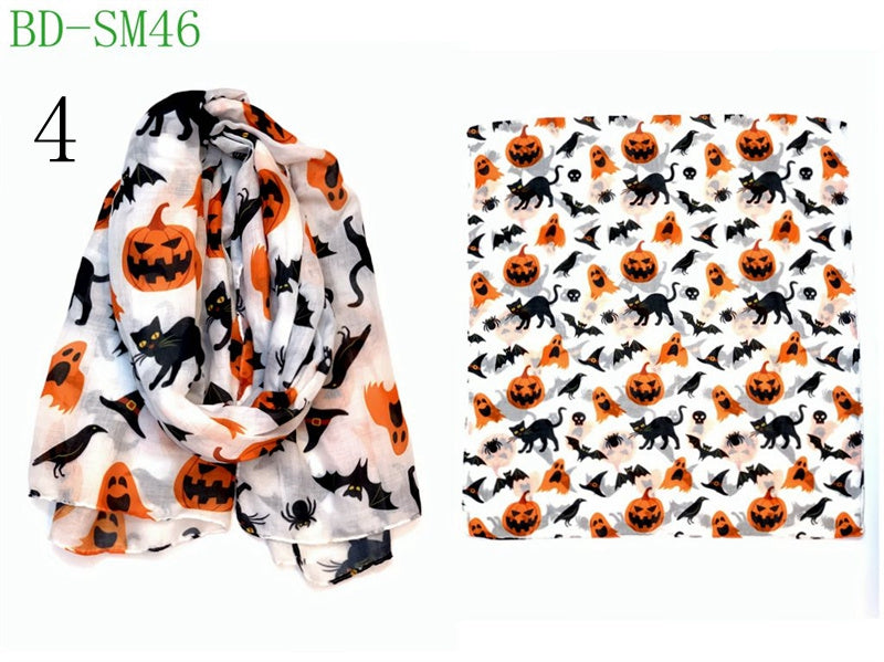 MYP045 Striped beach floral fashion printed scarf