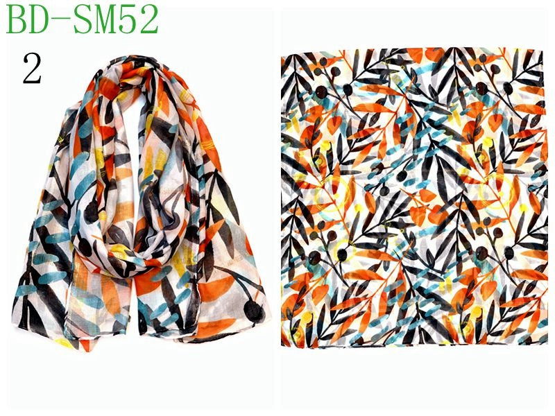 MYP046 Halloween fashion printed scarf - MinYang Fashion Apparel Accessory Manufacturer