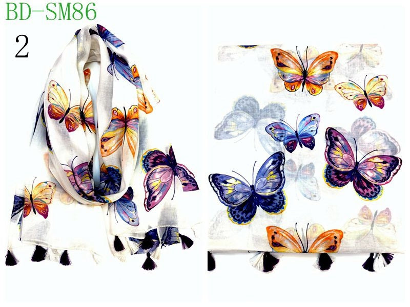 MYP050 Striped starry sky quicksand printed scarf - MinYang Fashion Apparel Accessory Manufacturer