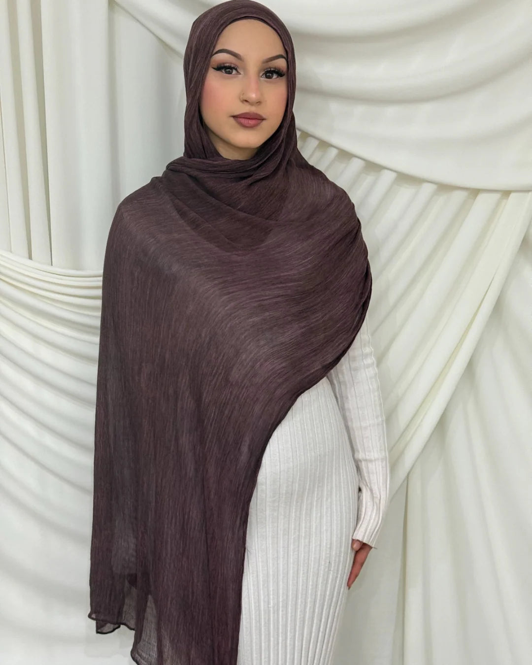 MYZ002 Textured rayon hijab