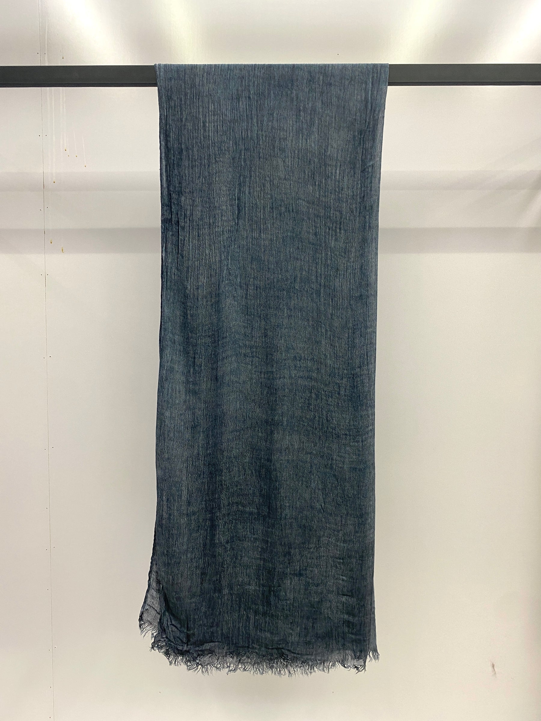 MYZ001 Textured Rayon Hijab with Tiny Fringes