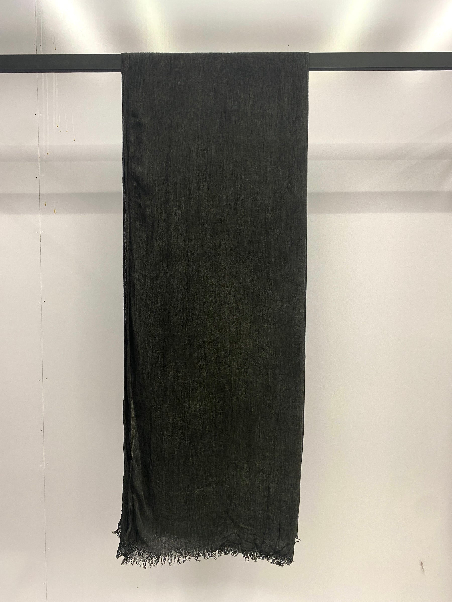 MYZ001 Textured Rayon Hijab with Tiny Fringes