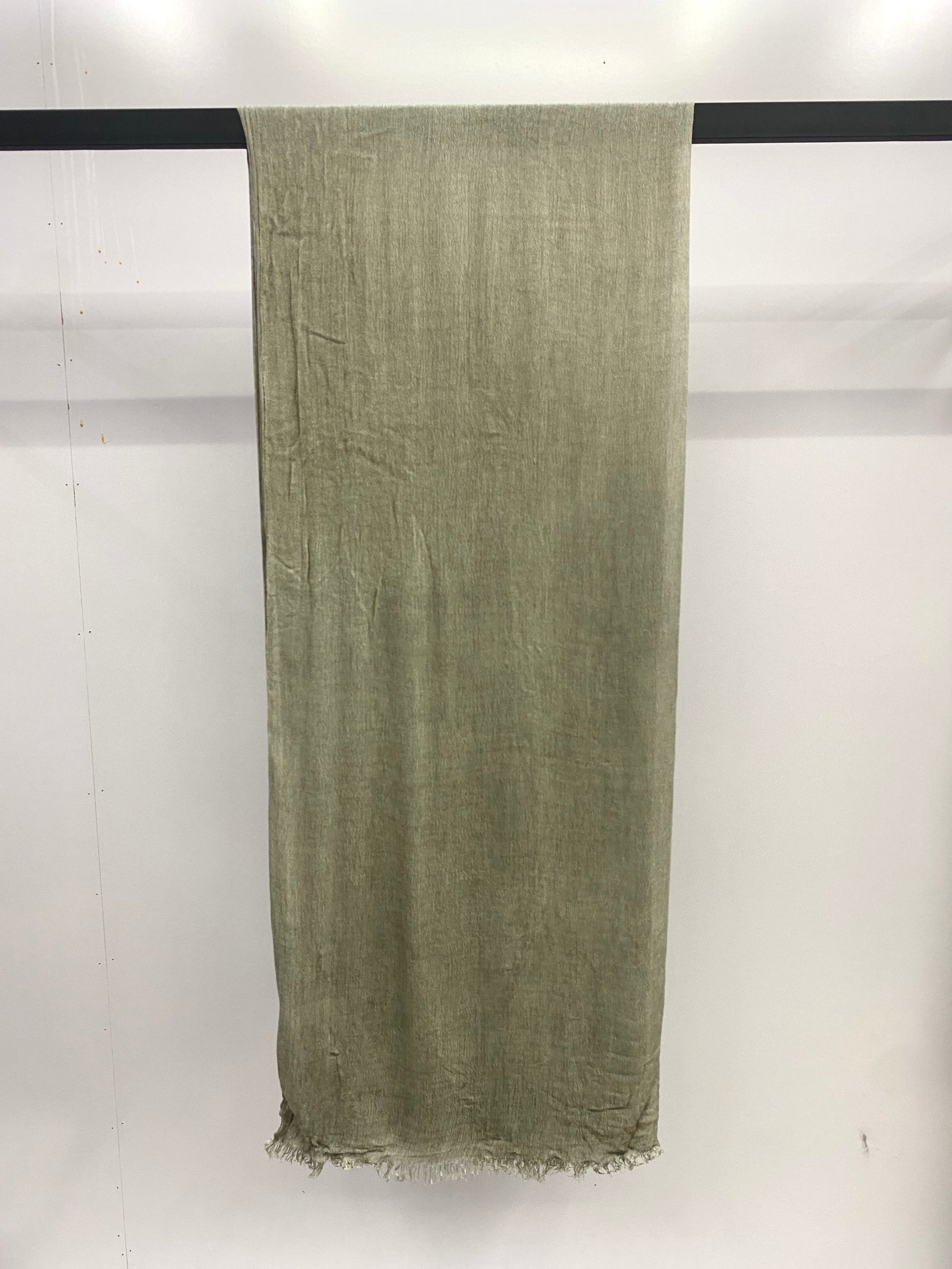 MYZ001 Textured Rayon Hijab with Tiny Fringes