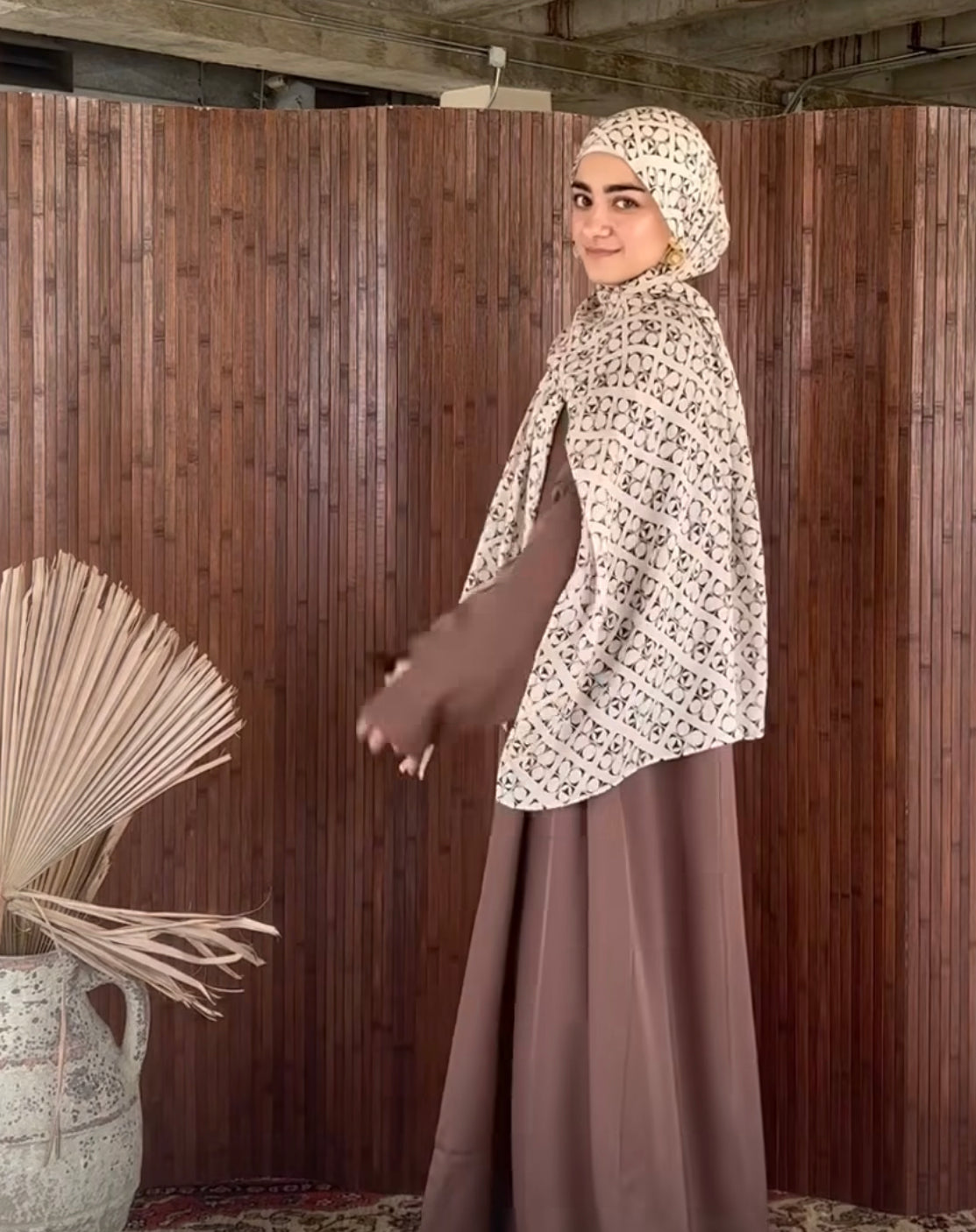 MYBD04 tudung bercetak bunga cat air panas