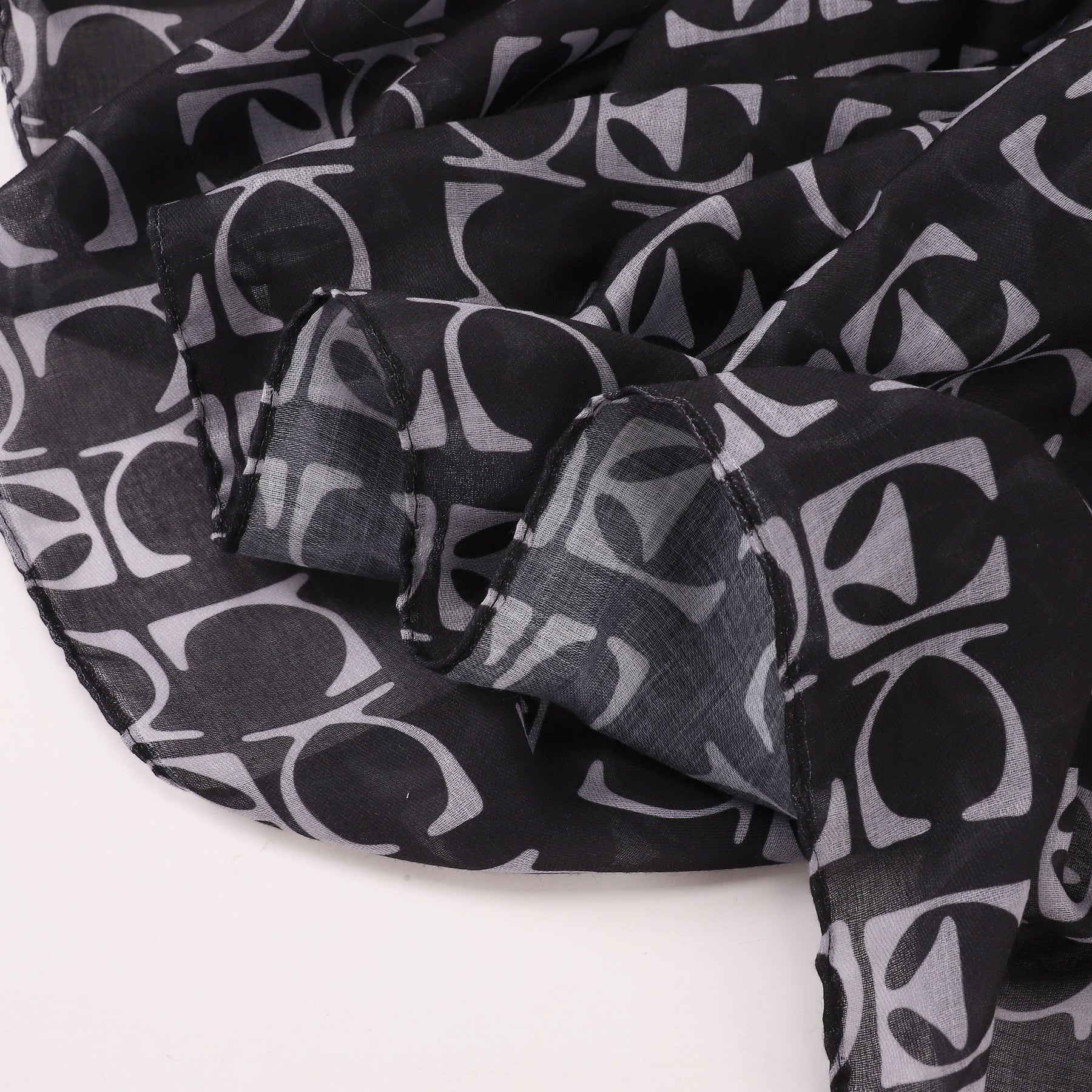 MYBD04 tudung bercetak bunga cat air panas