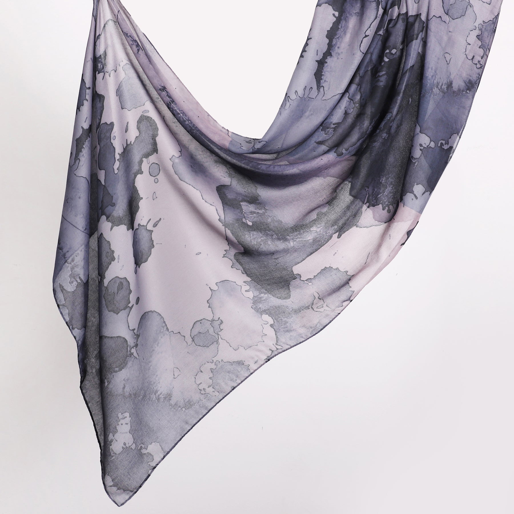 MYS003 Printed silk hijab