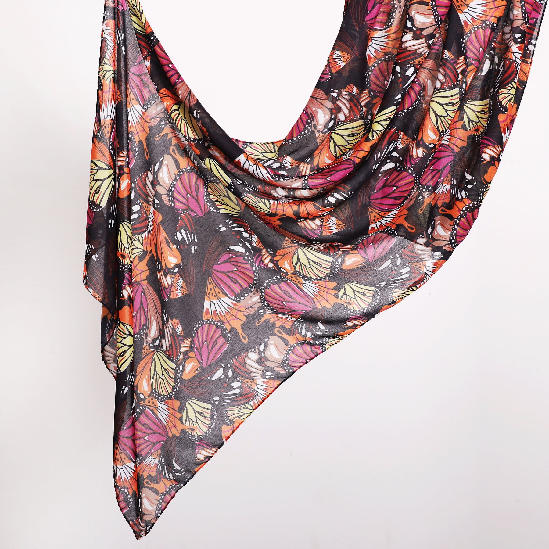 MYS003 Printed silk hijab