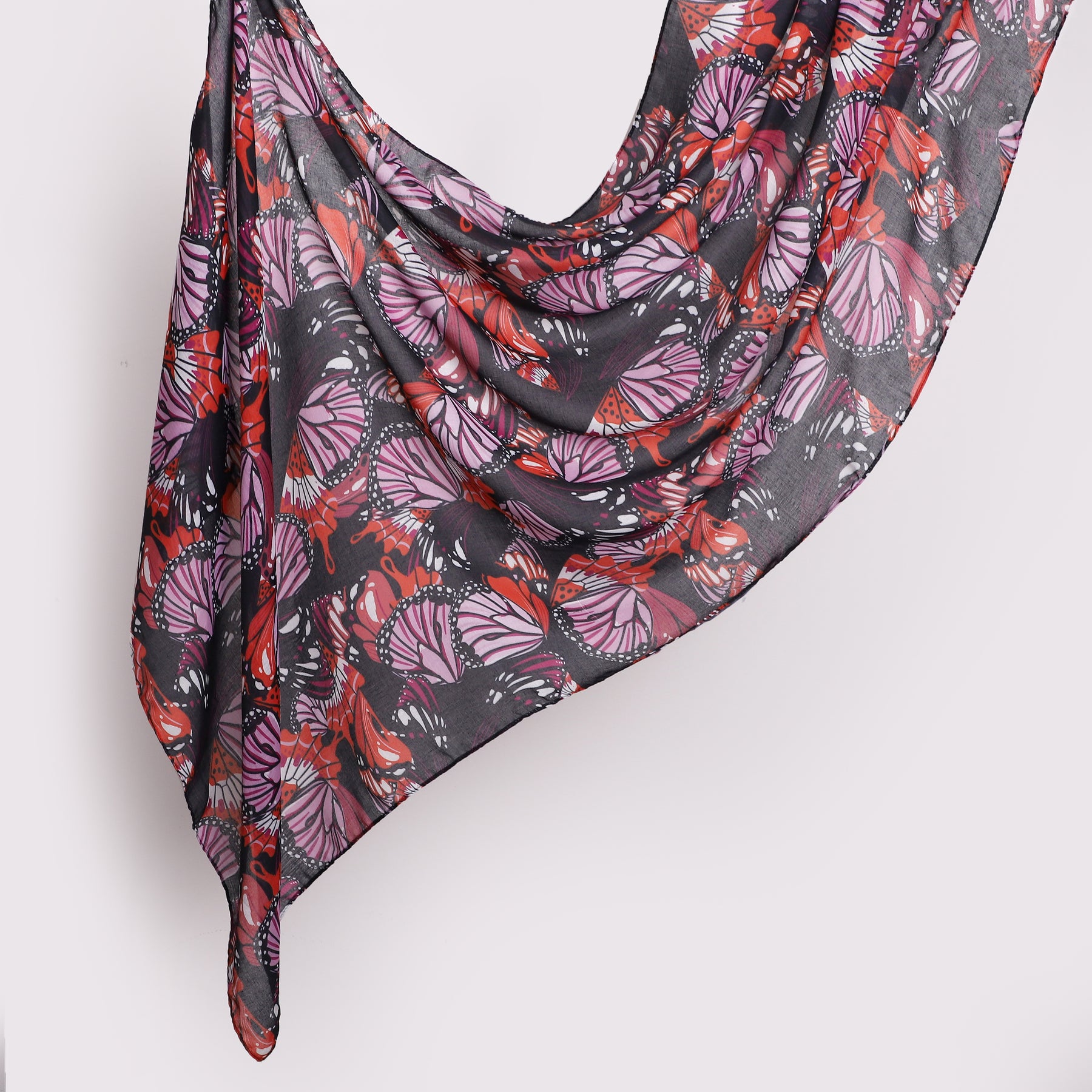 MYS003 Printed silk hijab