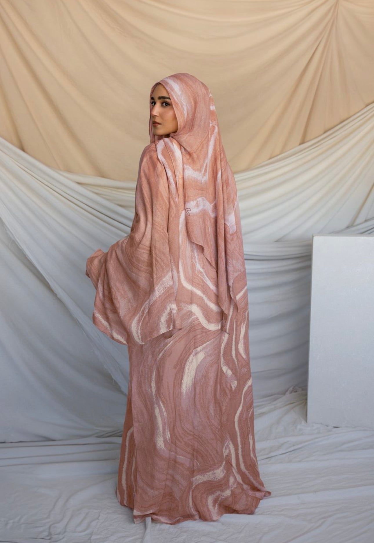 PJ018 Modal Hijab - Rose Pink hijab printed scarf hijab/tudung printed hijab
