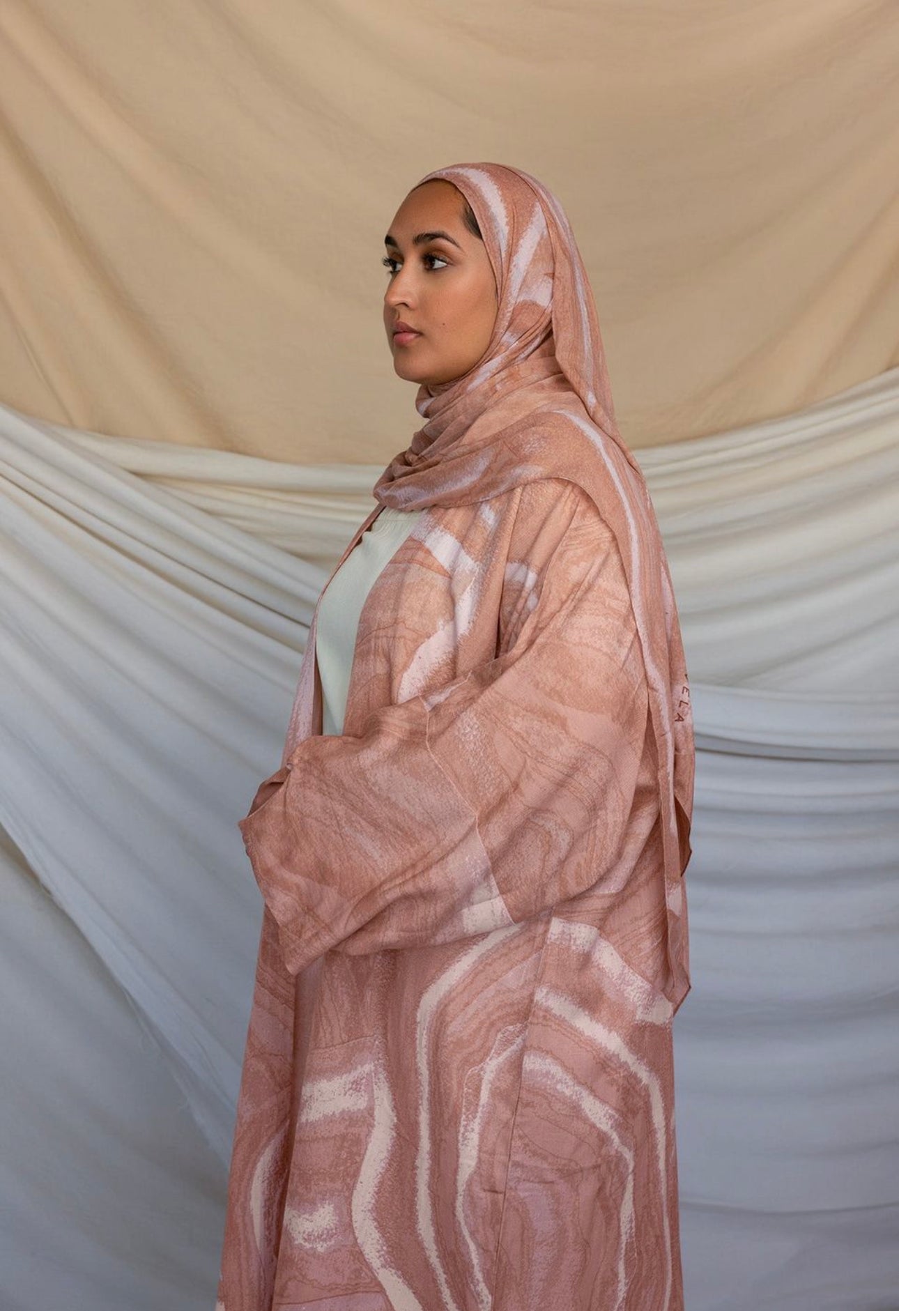 PJ018 Modal Hijab - Rose Pink hijab printed scarf hijab/tudung printed hijab