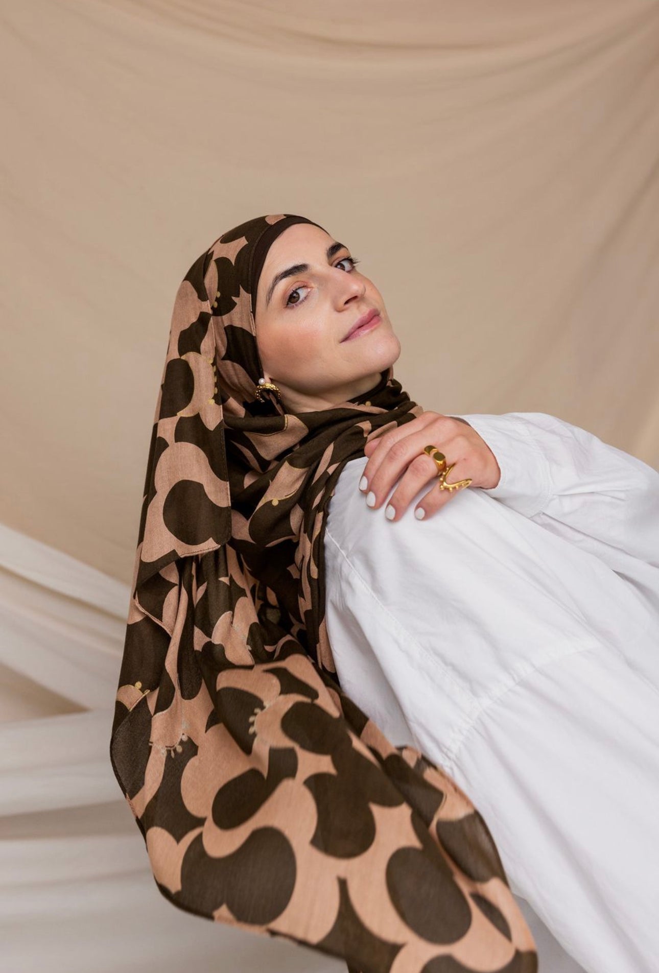 MY020 Fashion watercolor printed scarf