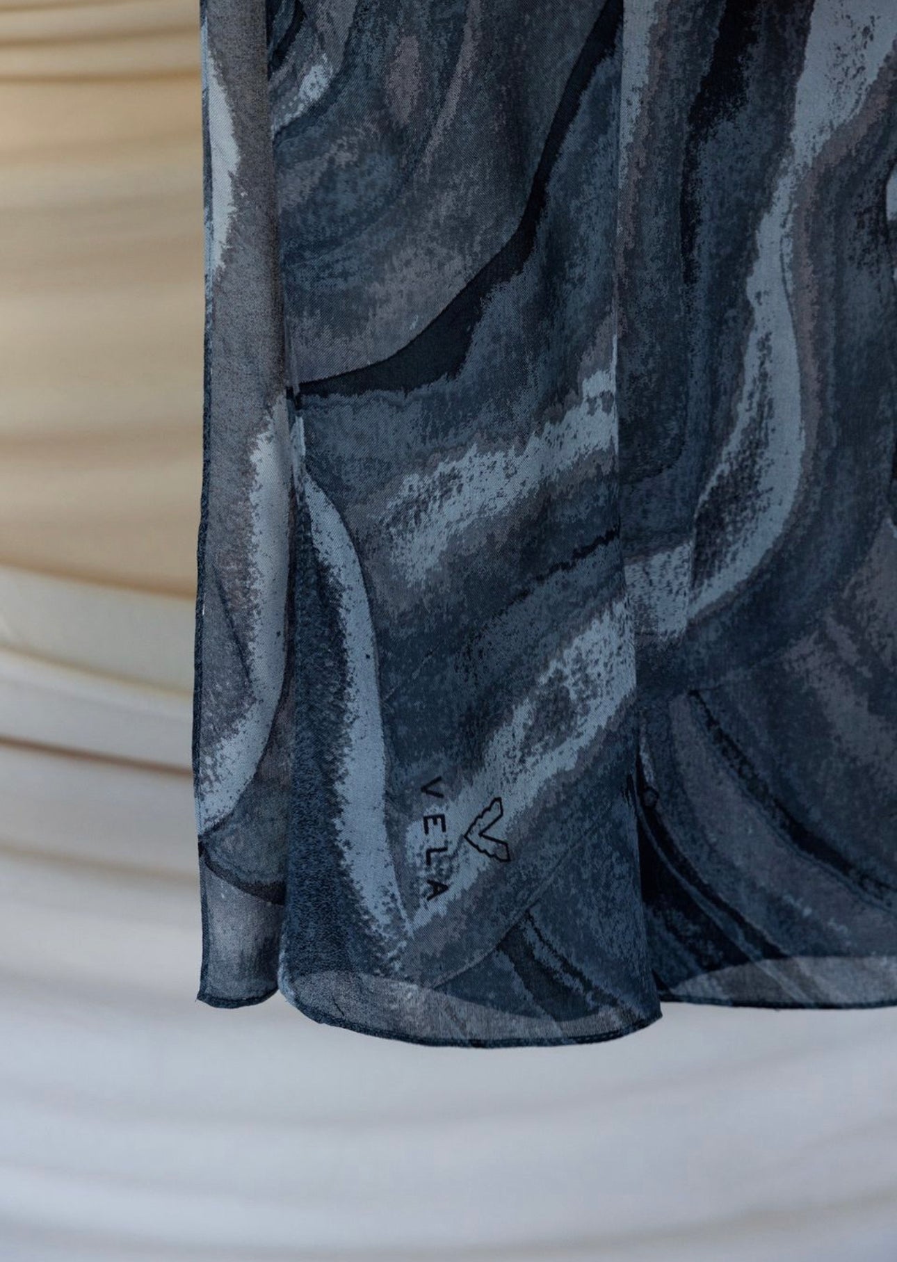 MY030 Hijab - tudung sedimen terracotta sediment navy printed scarf hijab/tudung printed hijab printed sacrf