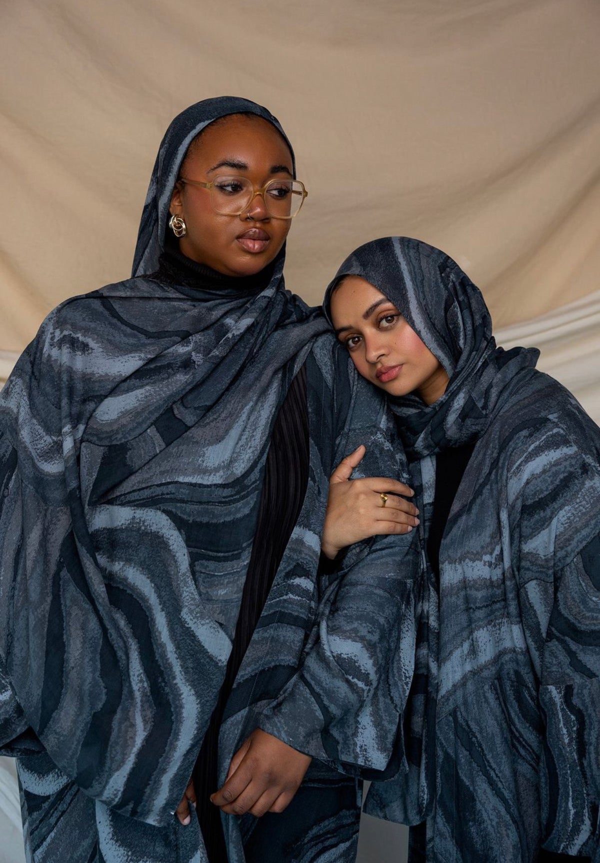 PJ018-1 Modal Hijab - Smoky green hijab printed scarf hijab/tudung printed hijab - MinYang Fashion Apparel Accessory Manufacturer