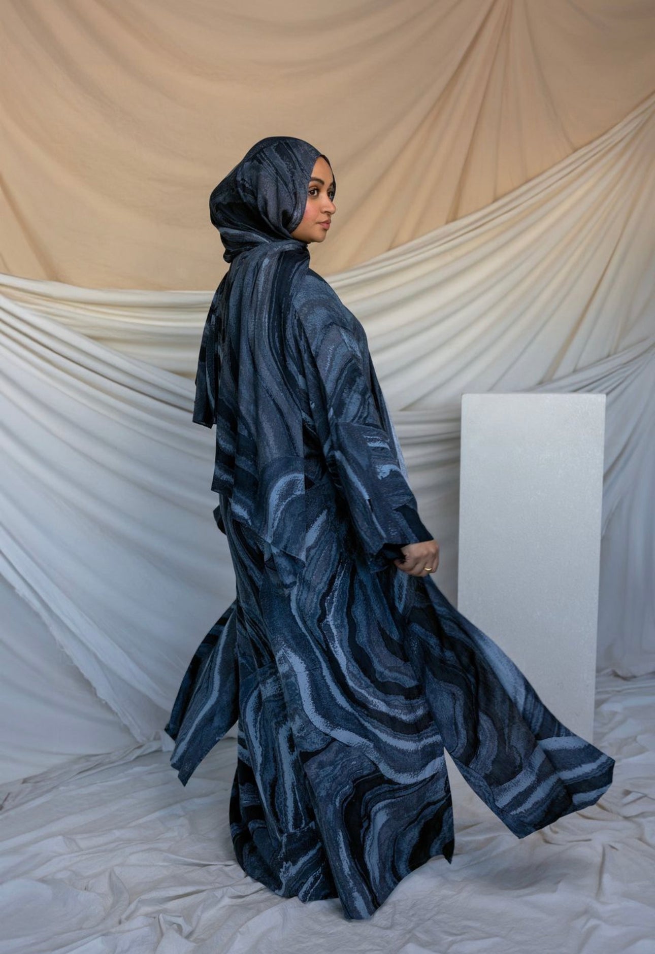 PJ018-1 Modal Hijab - Smoky green hijab printed scarf hijab/tudung printed hijab - MinYang Fashion Apparel Accessory Manufacturer