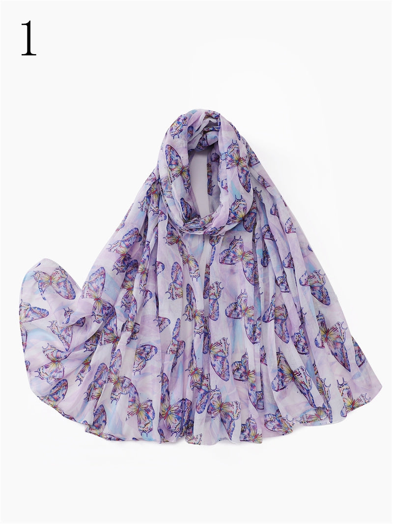 MYP034 Stylish butterfly Print scarf Comfortable casual scarf - MinYang Fashion Apparel Accessory Manufacturer