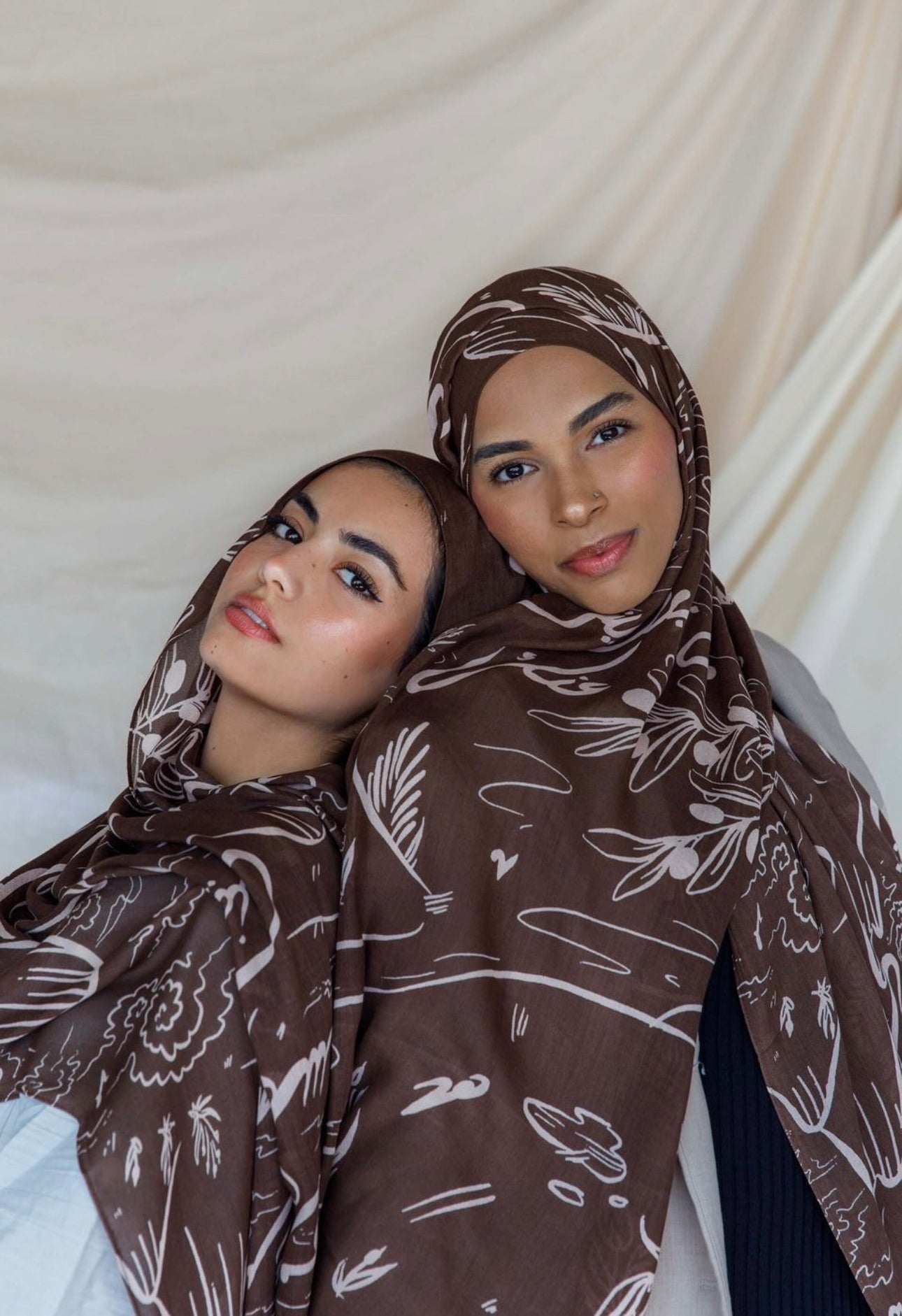 MY048 Hijab -baladi breeze brown hijab/tudung printed sacrf