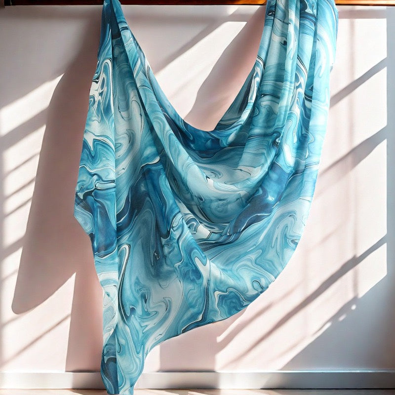 MY099 Marble Texture tudung print hijab/scarf polyester - MinYang Fashion Apparel Accessory Manufacturer