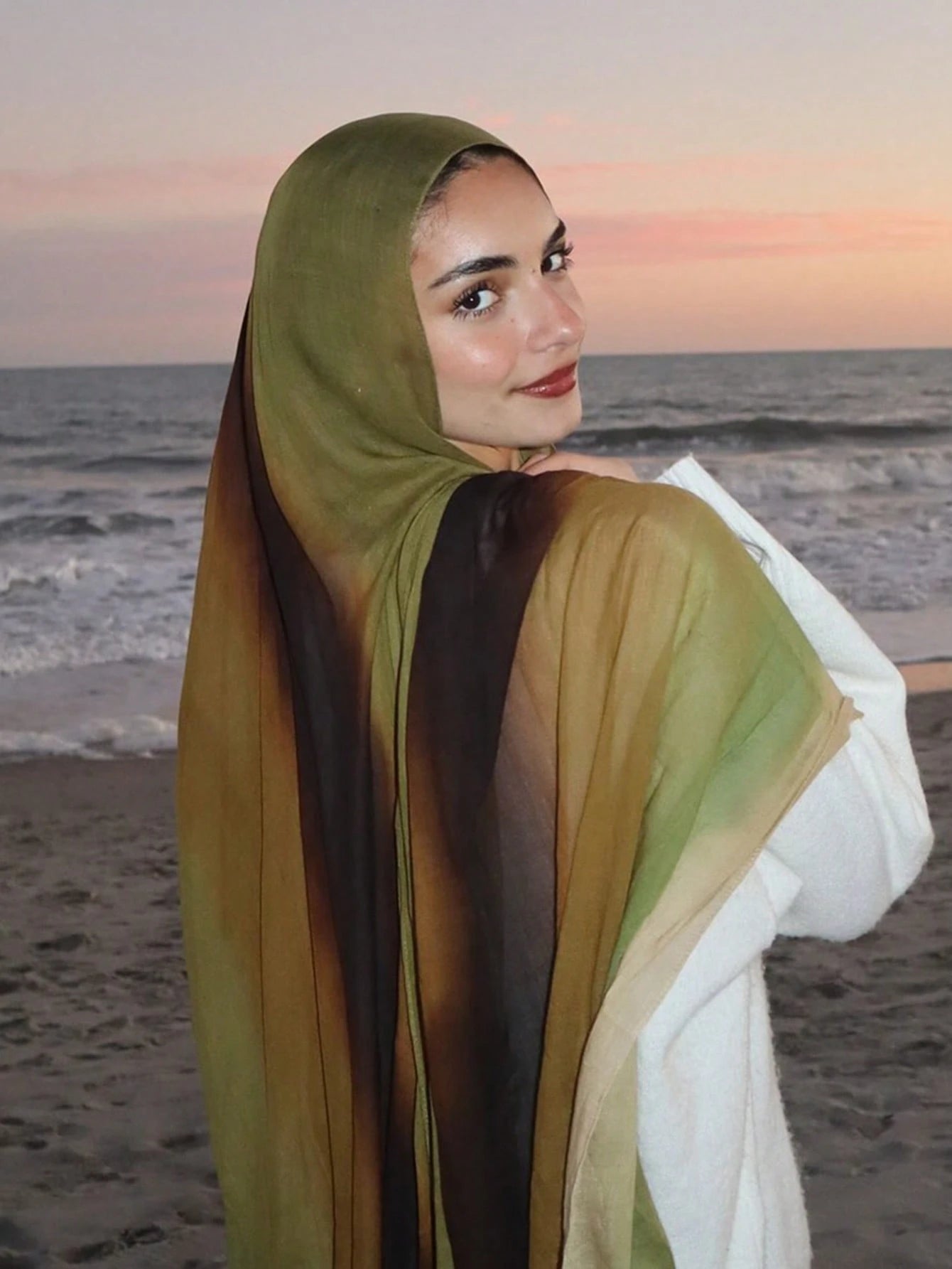 MY011 Modal floral print hijab