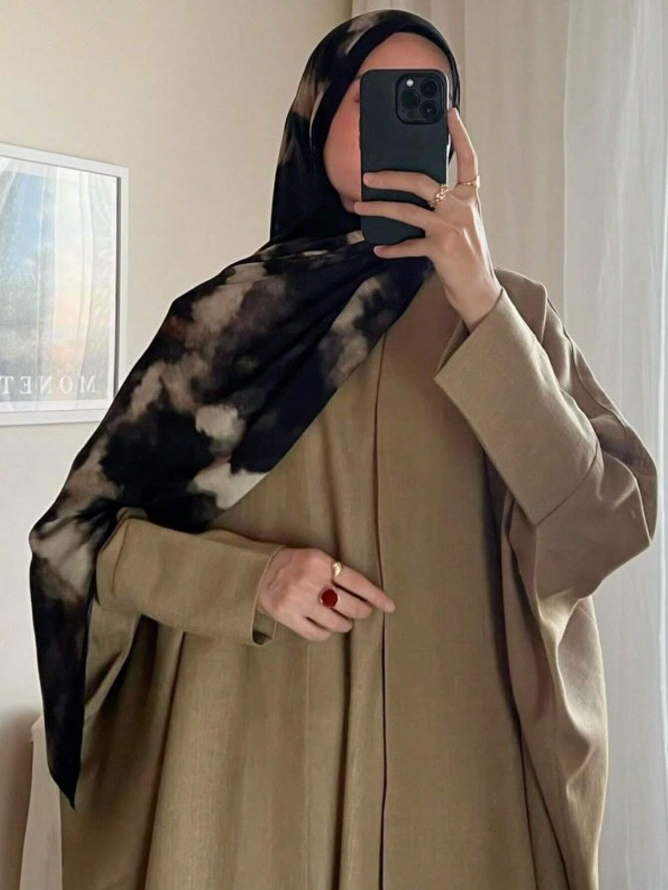 MY016 Bohemian style polyester-cotton printed hijab