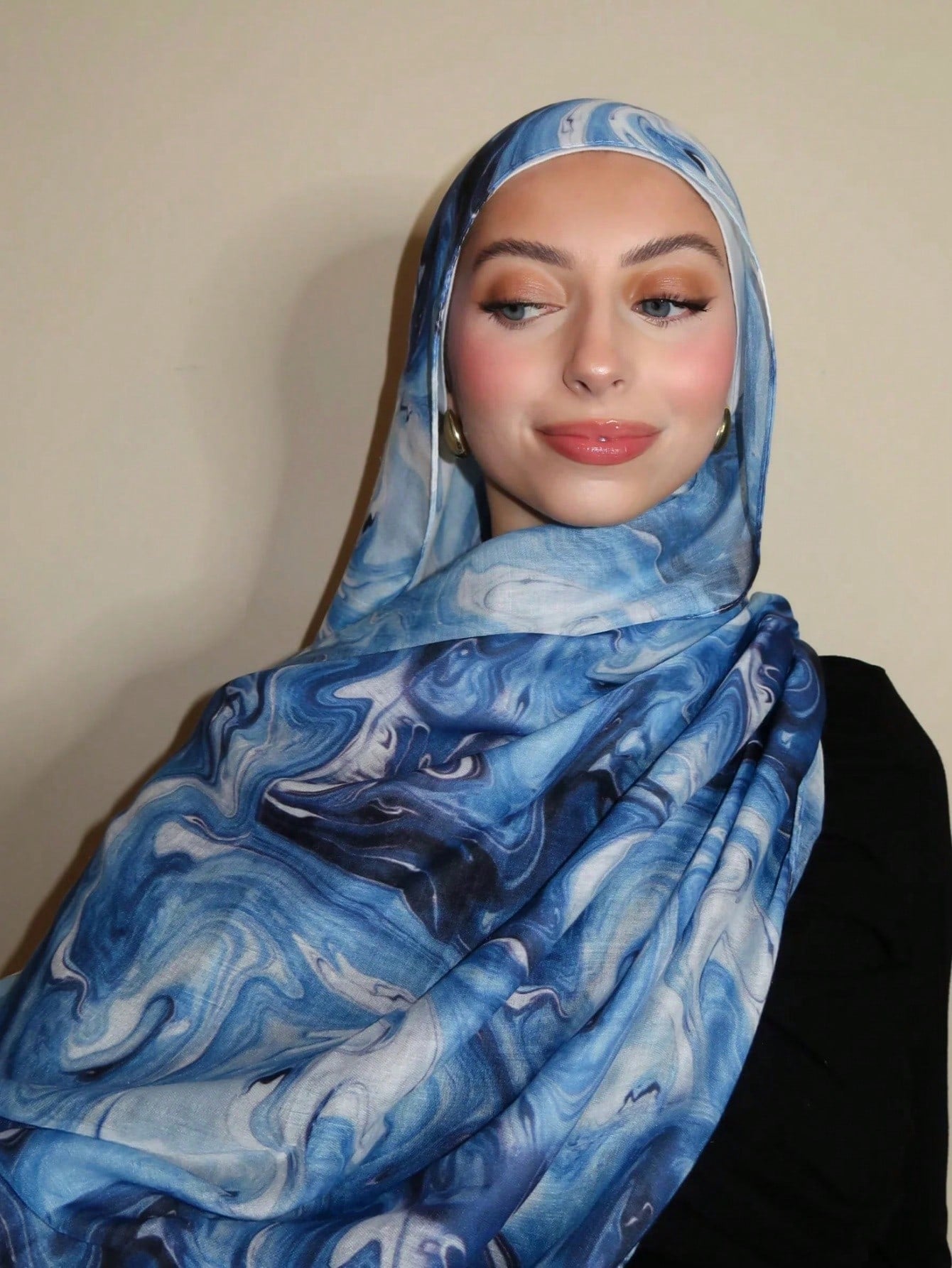 MY016 Bohemian style polyester-cotton printed hijab