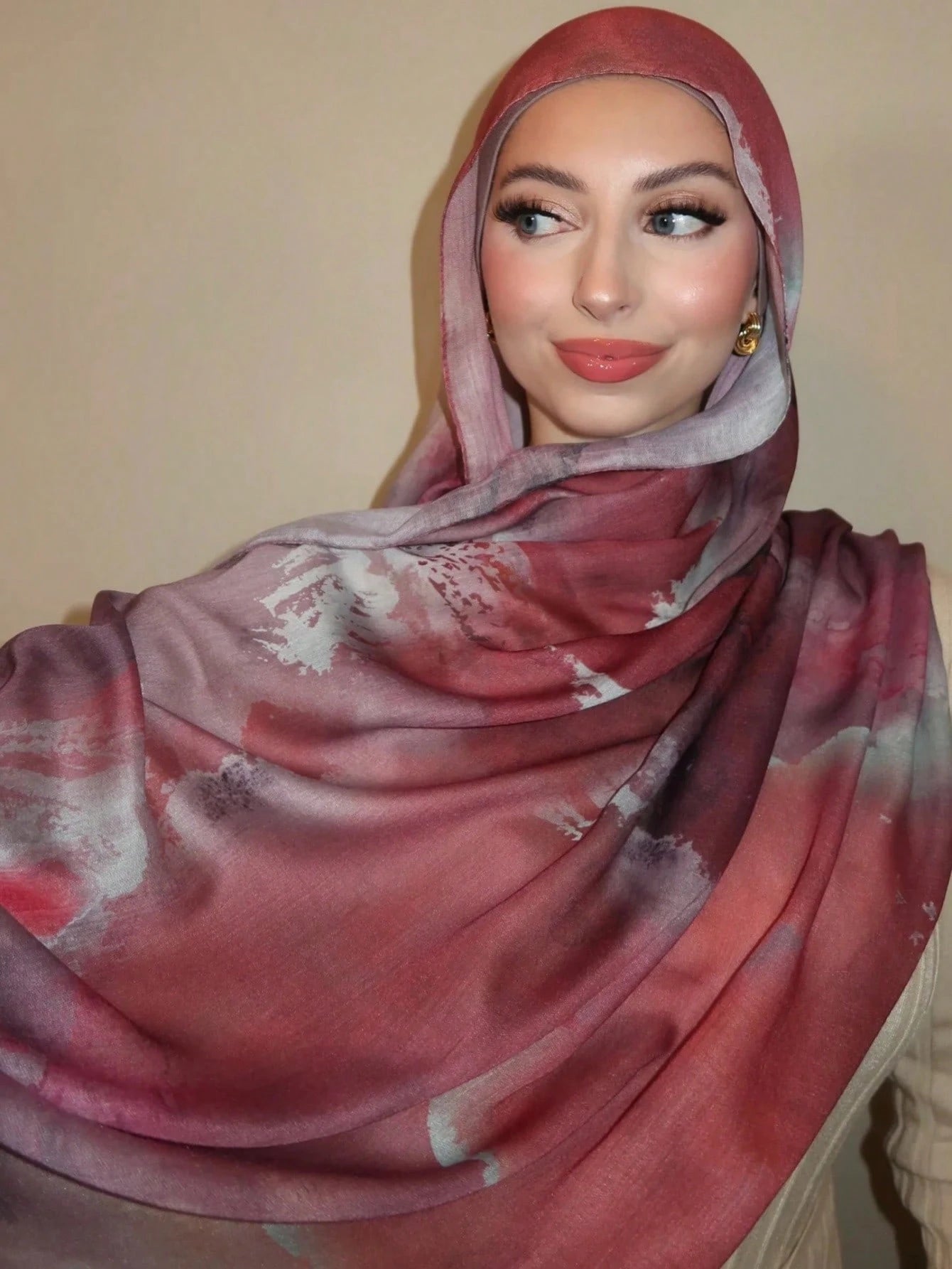 MY016 Bohemian style polyester-cotton printed hijab