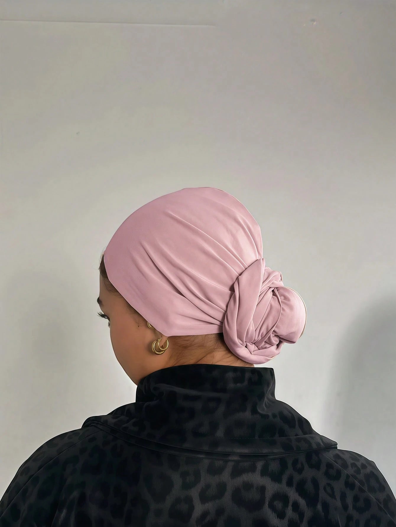 MY010 Multifunctional elastic solid color hijab