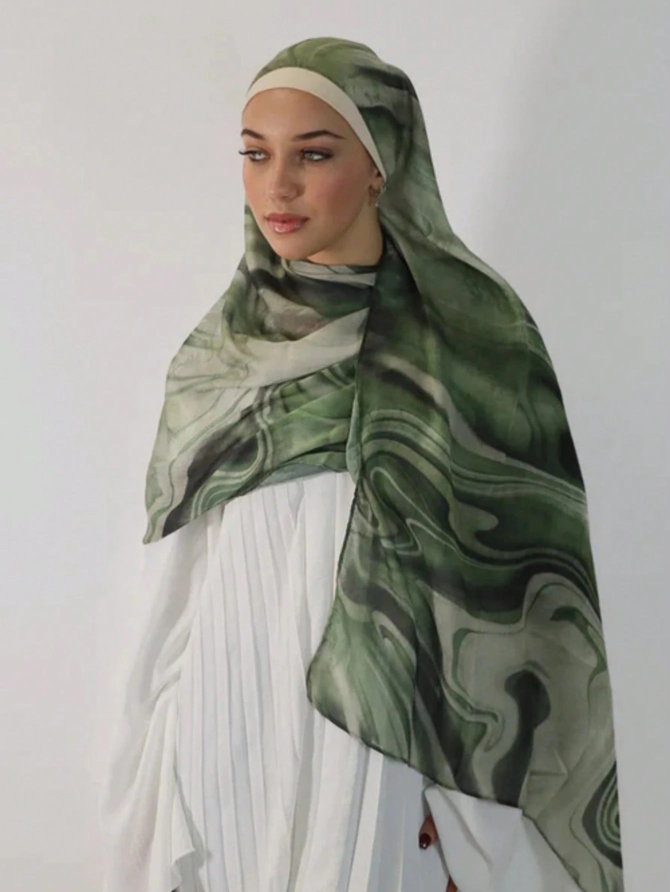 MY016 Bohemian style polyester-cotton printed hijab