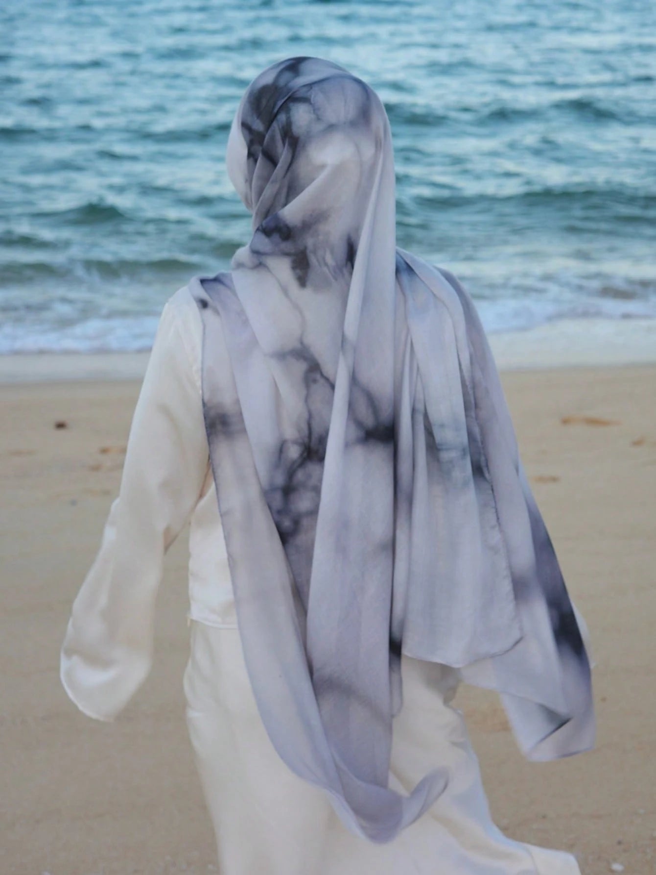 MY016 Bohemian style polyester-cotton printed hijab