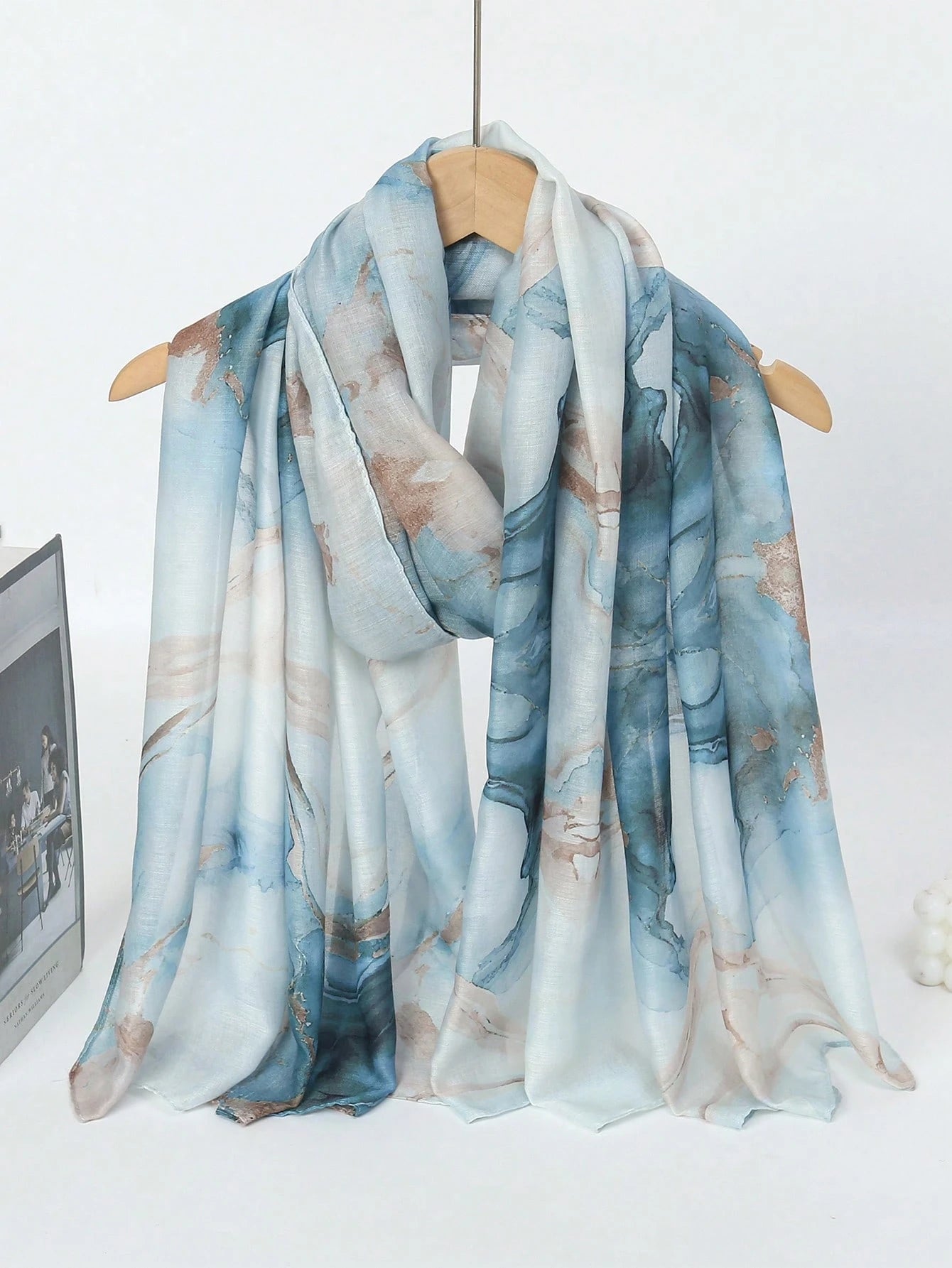 MY016 Bohemian style polyester-cotton printed hijab