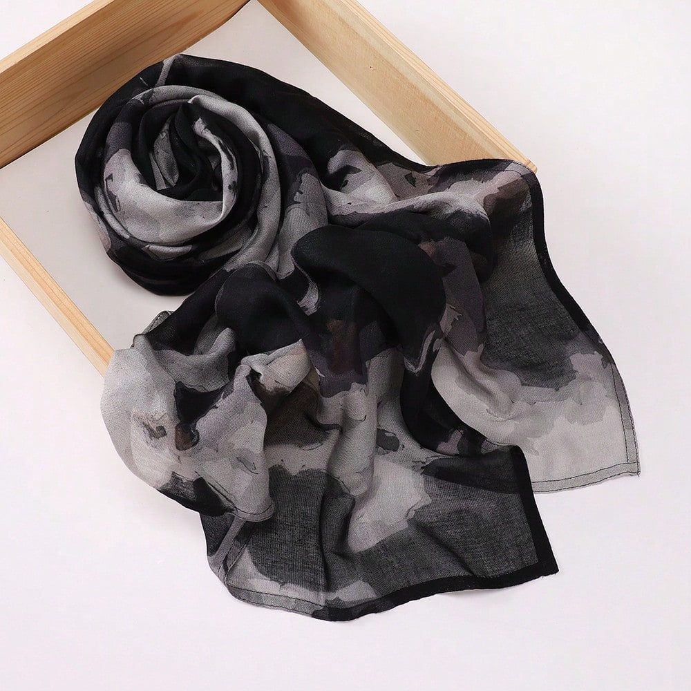 MY013,MY017 Soft digital printed modal customized printed hijab