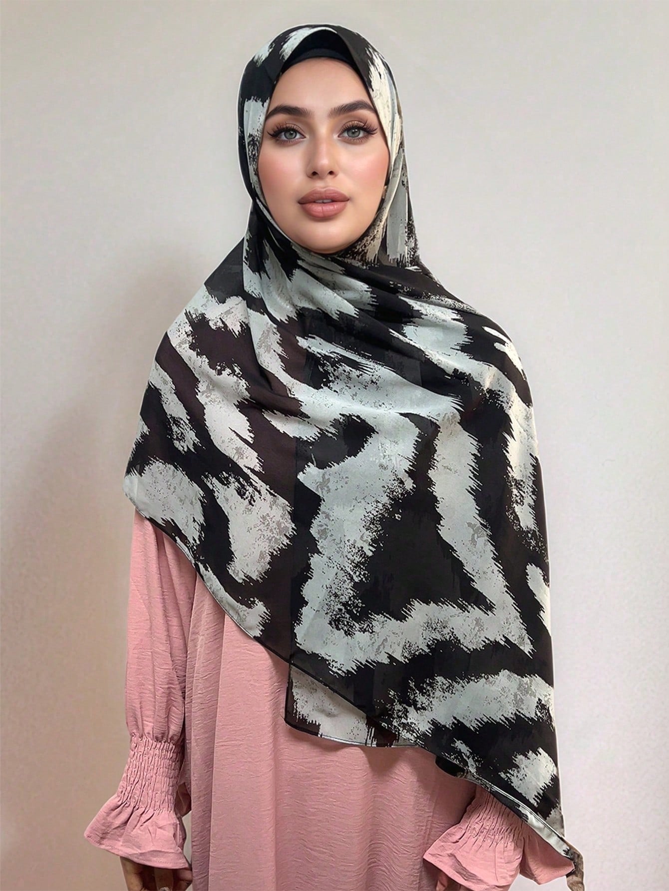 MY013,MY017 Soft digital printed modal customized printed hijab