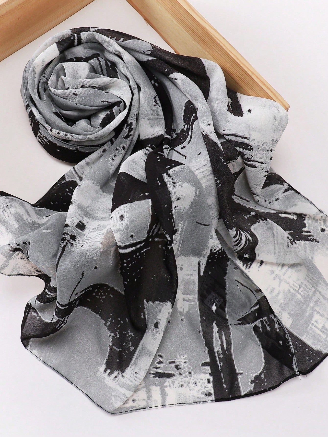 MY012 Soft asymmetrical modal hijab