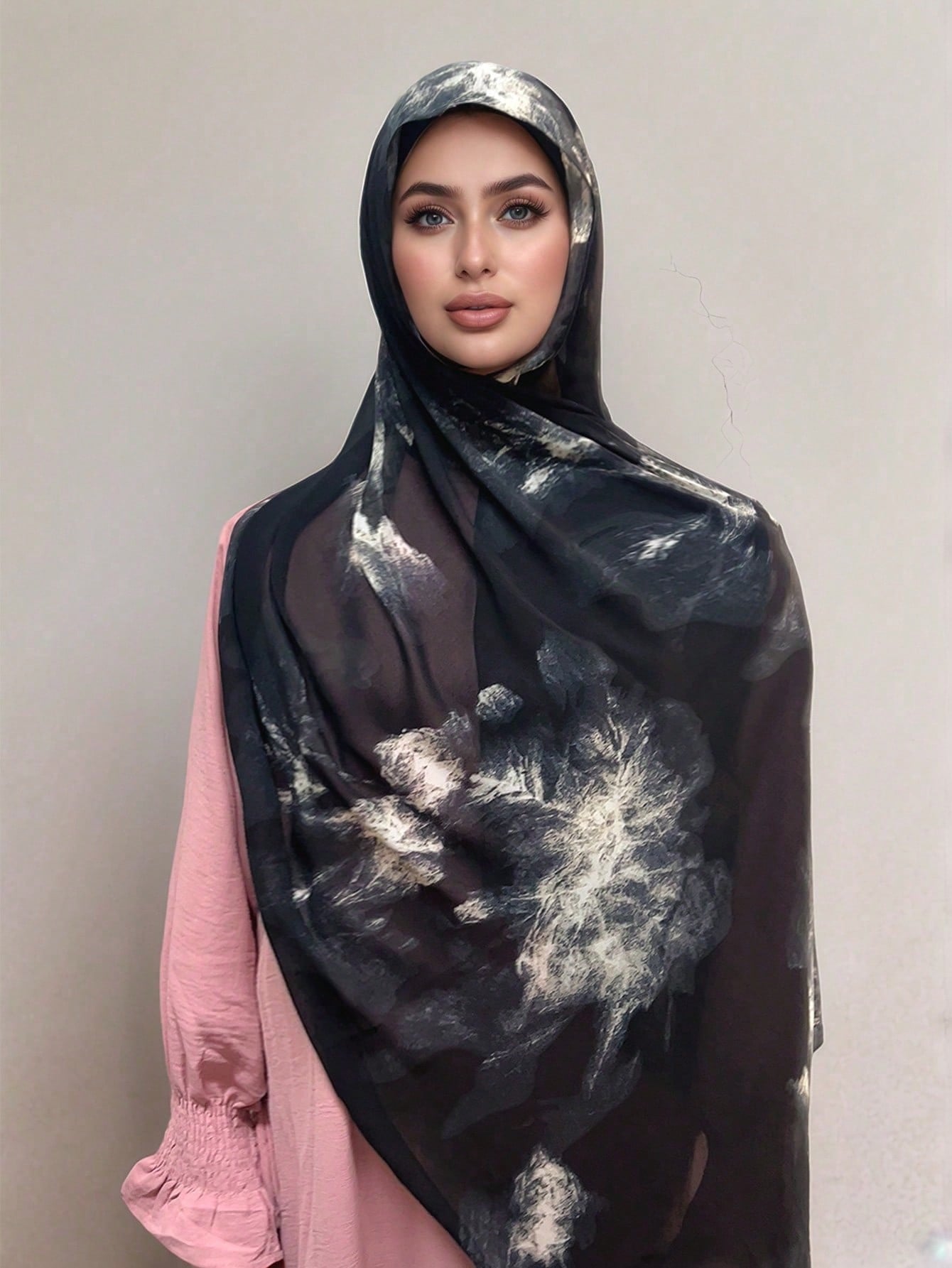MY013,MY017 Soft digital printed modal customized printed hijab