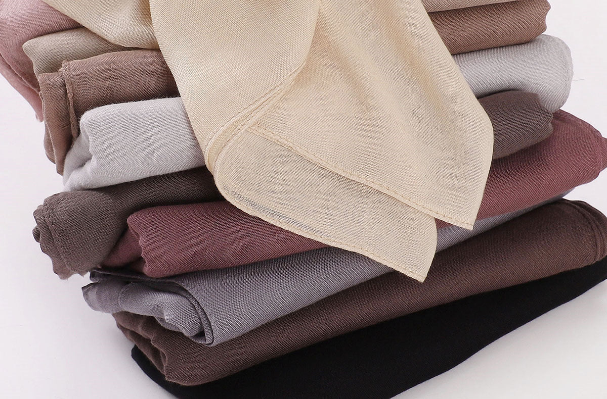 YZ229 70X175CM 10COLOR Single stitch modal cotton scarf hijab Rayon Viscose - MinYang Fashion Apparel Accessory Manufacturer