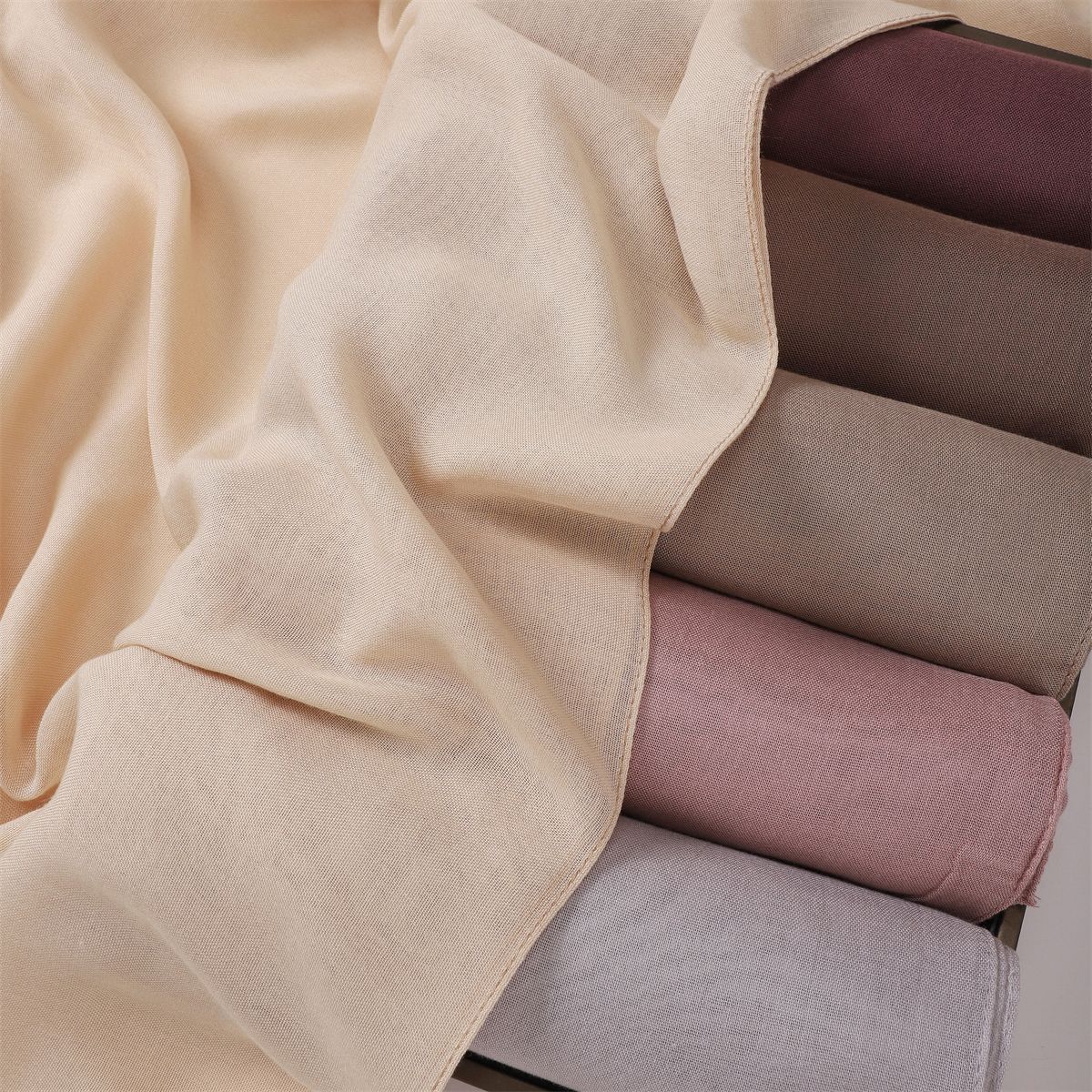 YZ229 70X175CM 10COLOR Single stitch modal cotton scarf hijab Rayon Viscose - MinYang Fashion Apparel Accessory Manufacturer