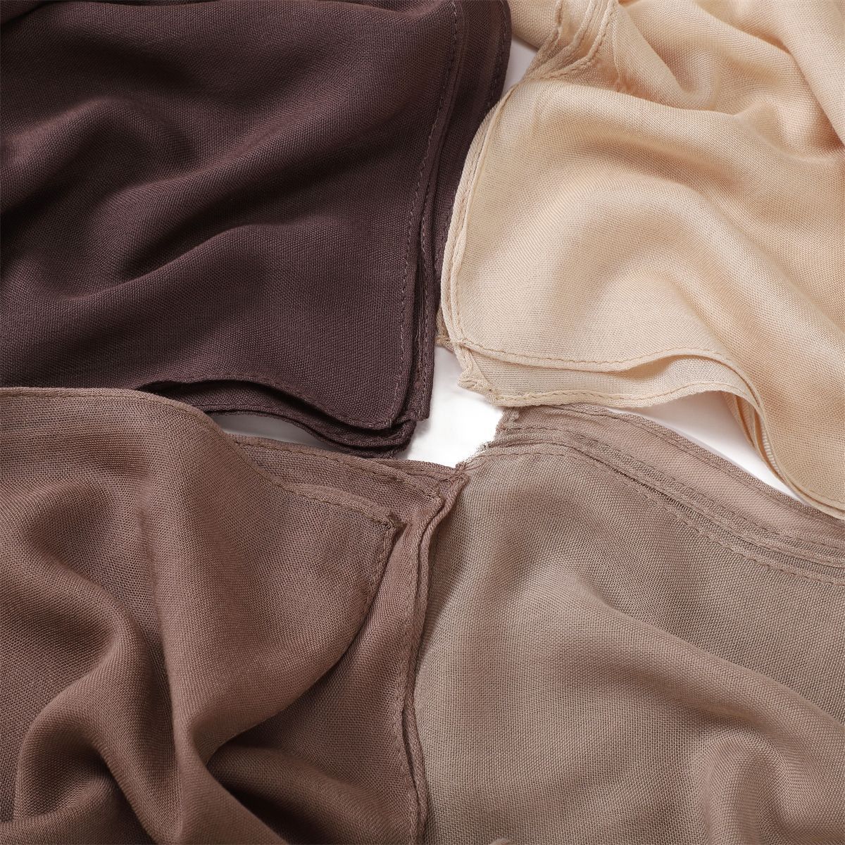 YZ229 70X175CM 10COLOR Single stitch modal cotton scarf hijab Rayon Viscose - MinYang Fashion Apparel Accessory Manufacturer