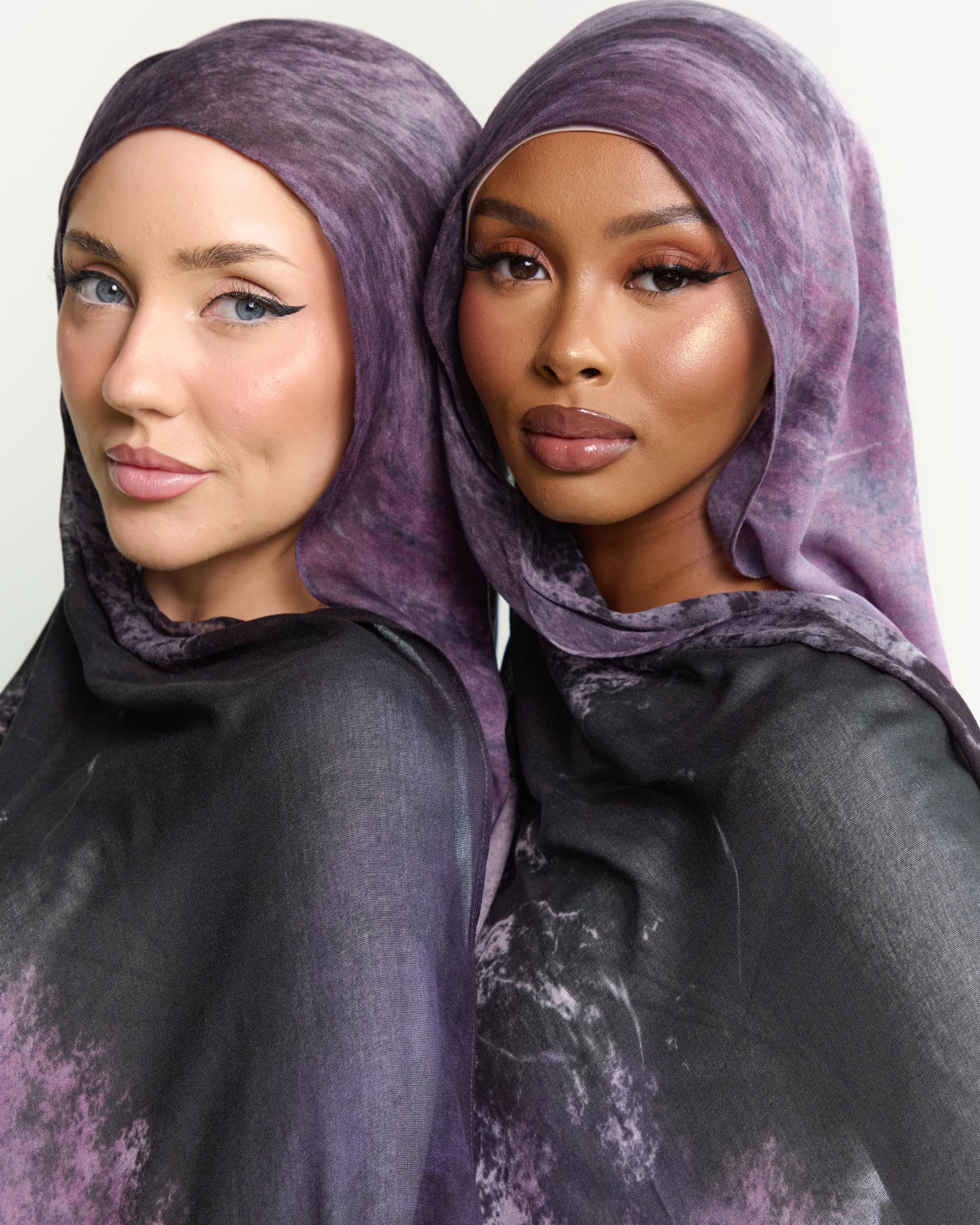 MYB007 Printed polyester-cotton hijab