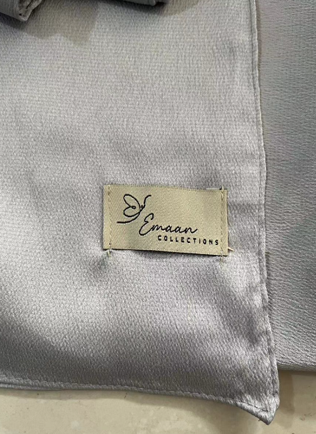 002 Custom label opp bag sewing label paper tag make your own hijab - MOQ:500 - MinYang Fashion Apparel Accessory Manufacturer