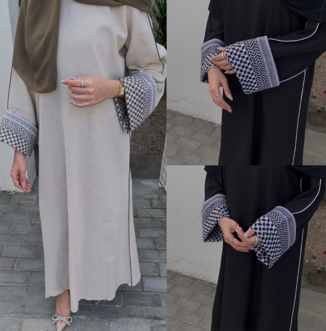 LR764 Middle East Türkiye Dubai Patchwork Elegant Dress - MinYang Fashion Apparel Accessory Manufacturer