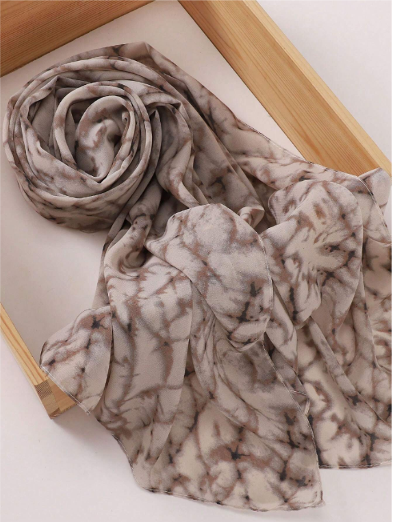 MY018 Hijab Fashion watercolor printed scarf - MinYang Fashion Apparel Accessory Manufacturer