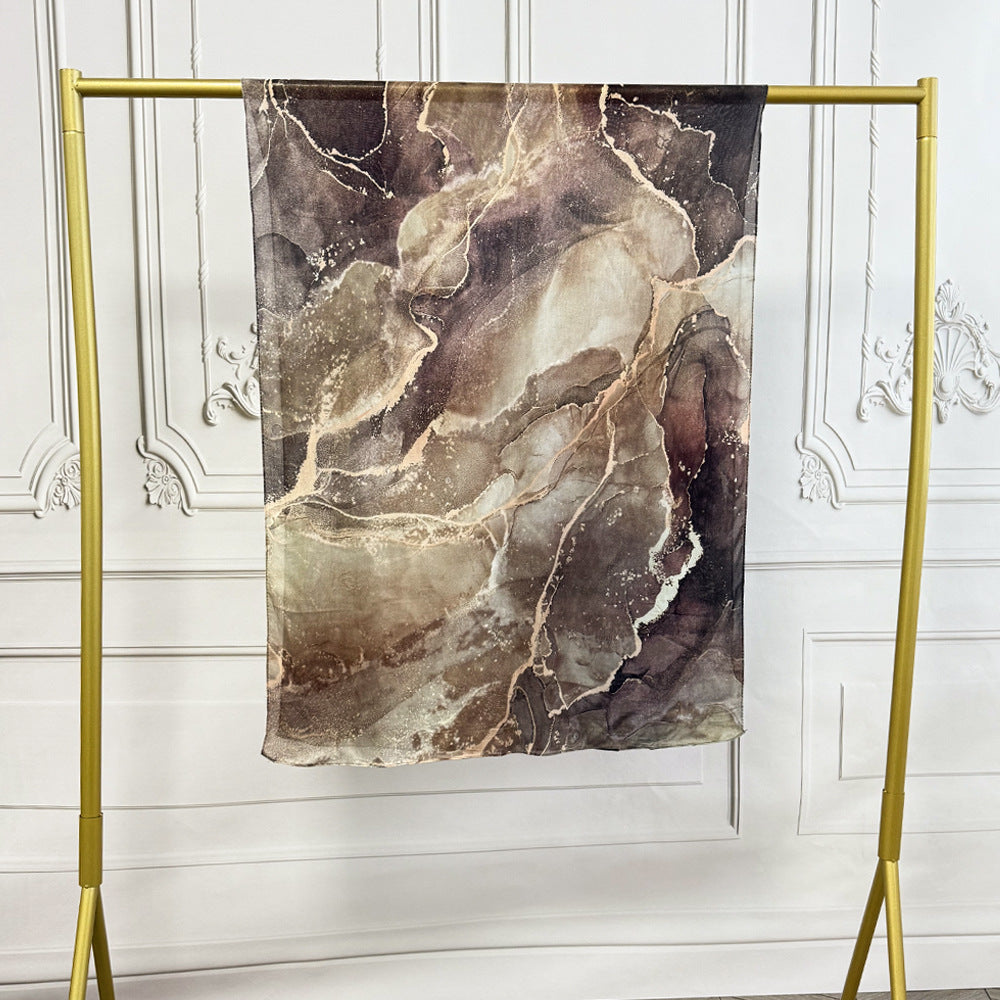 WJ002 Modal printed muslin scarf