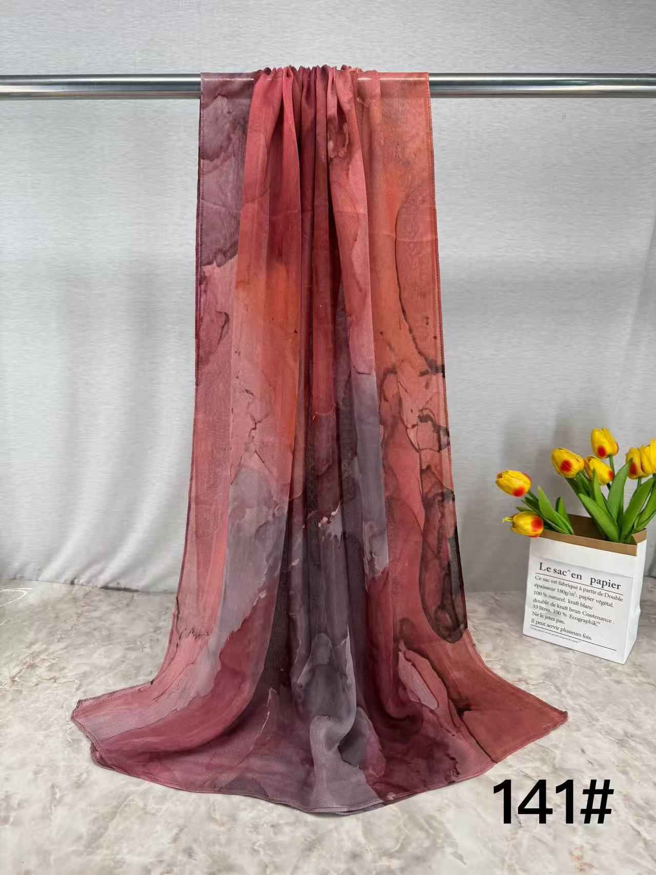 HY013 Printed modal Muslim hijab