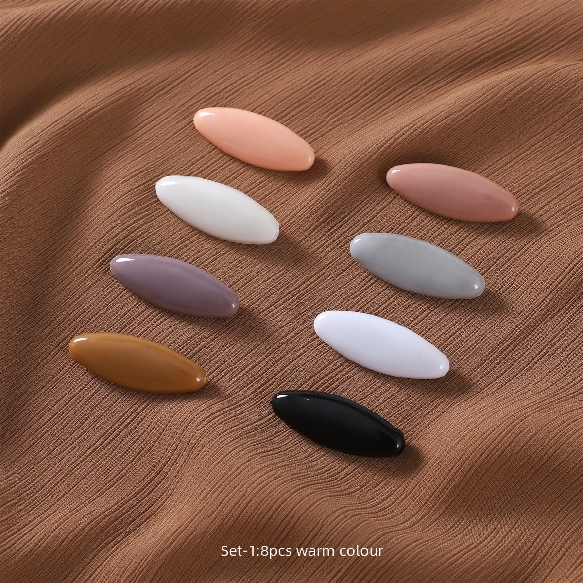 SP45 Plastic safety pin scarf clip cover head pin anti-exposure scarf needle scarf buckle 8 pieces in bag - MinYang Fashion Apparel Accessory Manufacturer