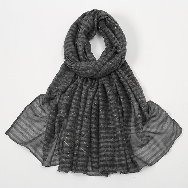 VS785Hot sale popular solid color women's scarf - MinYang Fashion Apparel Accessory Manufacturer