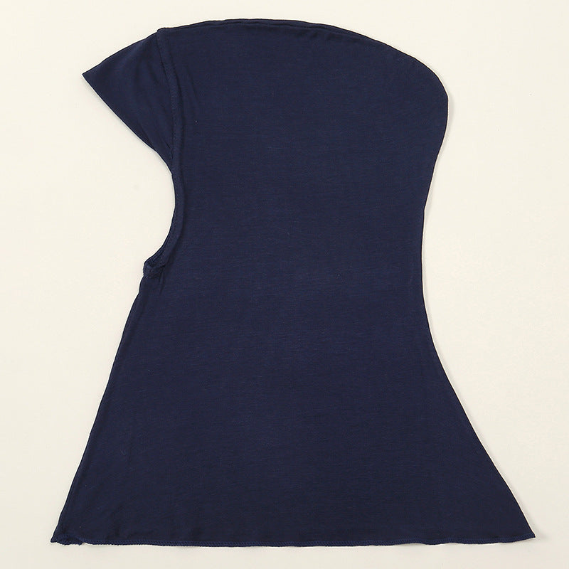 MSL050 Hot sale solid color modal elastic pullover hat large long neck hat headscarf - MinYang Fashion Apparel Accessory Manufacturer