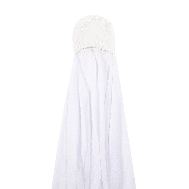 YW292 New flocked chiffon ladies solid color instant hijab - MinYang Fashion Apparel Accessory Manufacturer