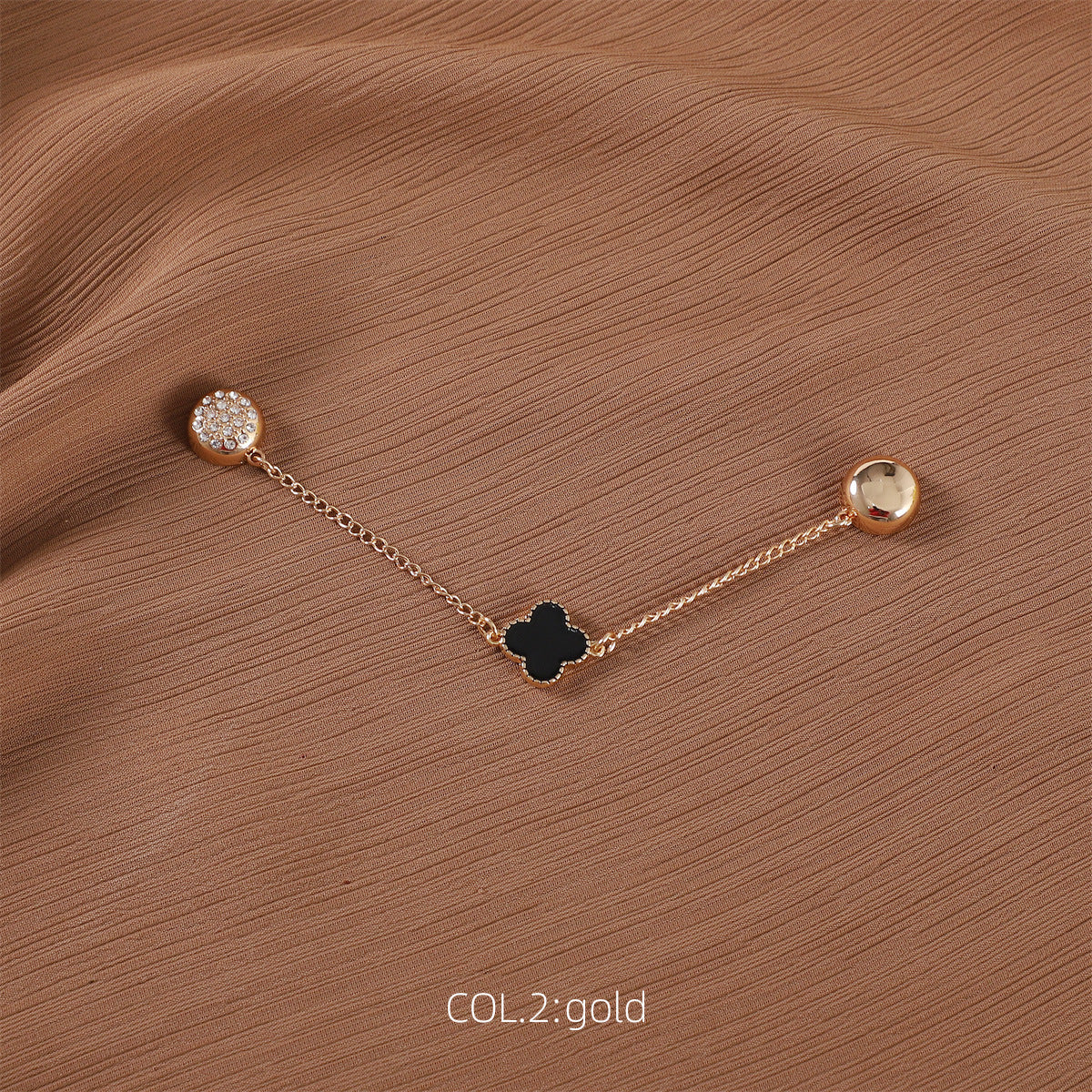 SP60 Clover Chain Magnetic Clover Bandana Pin sold separately - MinYang Fashion Apparel Accessory Manufacturer